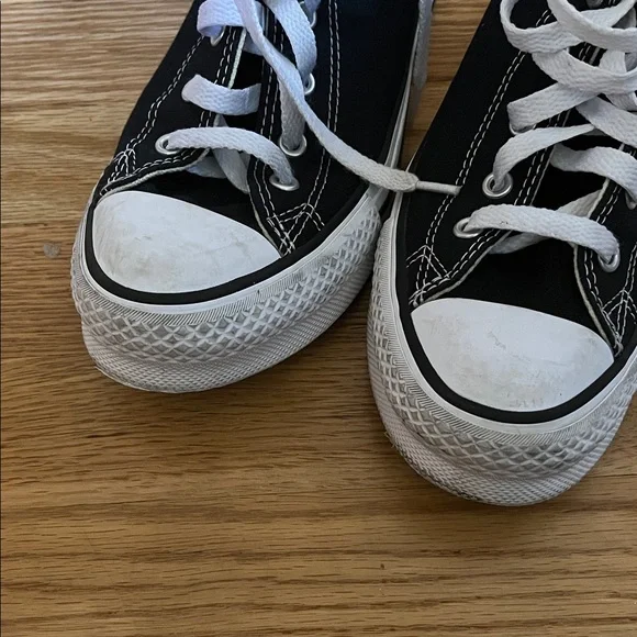 Converae Black and White Kids High-Top Sneakers - Picture 4 of 5